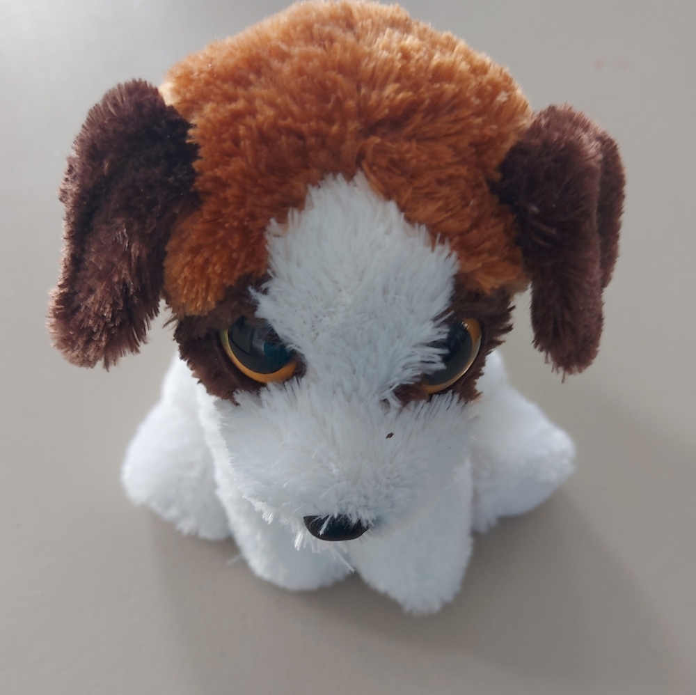 Ty Yodel Plush White and Brown Puppy Dog